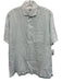 Borgo 28 Size L Light blue Linen Solid Button Up Men's Short Sleeve Light blue / L