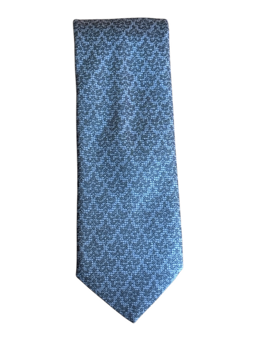 Geoff Nicholson Blue Silk Abstract Men's Ties Blue