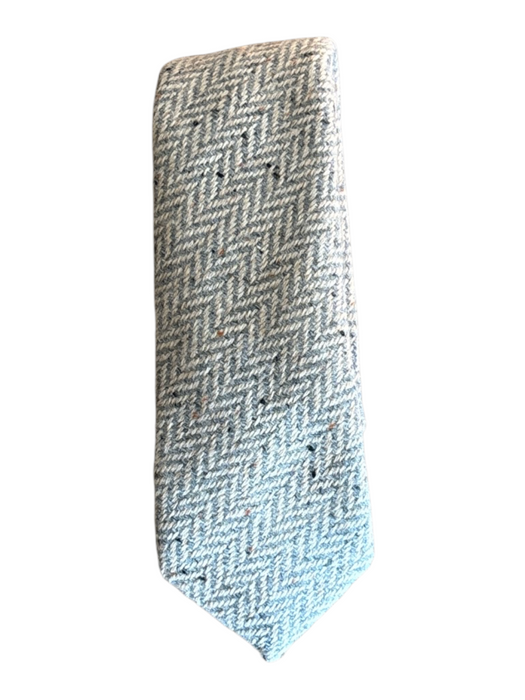 Gitman Bros Gray Wool Herringbone Men's Ties Gray