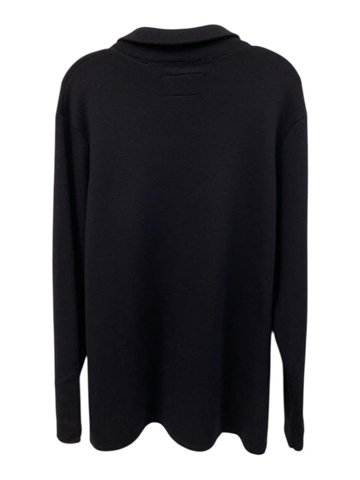 Williams & Kent Size L Navy Blue Cotton Blend Knit Polo Button up Men's Sweater Navy Blue / L