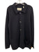 Williams & Kent Size L Navy Blue Cotton Blend Knit Polo Button up Men's Sweater Navy Blue / L