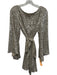 Jay Godfrey Size 10 Silver Gold Polyester Long Sleeve Fully Sequined Dress Silver Gold / 10