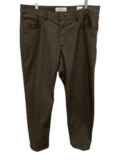 Brax Size 38 Gray & Brown Polyester All Over Print Men's Pants Gray & Brown / 38