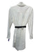 Kate Spade Size 2 White & Black Polyester Collared Button Up Long Sleeve Dress White & Black / 2