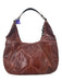 Tan Leather Lizard Gold Hardware shoulder bag Bag Tan / Large