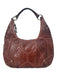 Tan Leather Lizard Gold Hardware shoulder bag Bag Tan / Large