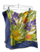 Saldarini Blue, White, Green Silk Floral scarf Blue, White, Green