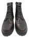 Frye Shoe Size 10 Brown Leather Lace Up Stitching Solid Men's Boots 10