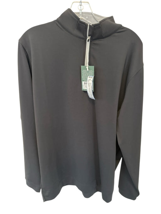 Genteal NWT Size L Black Polyester Blend Quarter Zip Men's Jacket Black / L