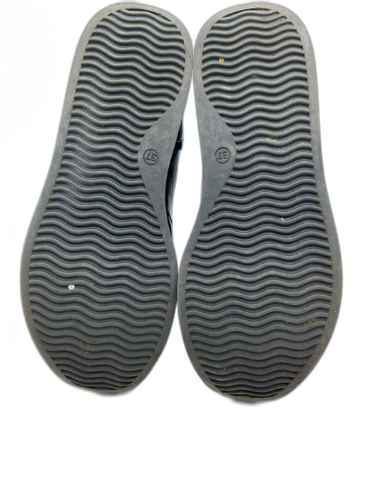 Soft Waves Shoe Size 37 Black, White & Gray Suede & Patent Leather Loafers Black, White & Gray / 37