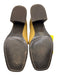 Tory Burch Shoe Size 7 Yellow Leather Square Toe Buckle Detail Pumps Yellow / 7