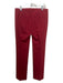 Theory Size 6 Red Wool Blend Mid Rise Trouser Straight Leg Pants Red / 6