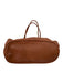 Monserat De Lucca Brown Leather 2 Handles Button Close Tote Bag Brown / M