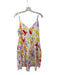 Peter Som Size 6 Yellow & Purple Cotton Spaghetti Strap Botanical Maxi Dress Yellow & Purple / 6