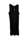 Paige Size S Black Rayon Blend Sleeveless Side Slits Maxi Dress Black / S