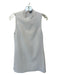 Alice & Olivia Size 2 White Polyester Mock Neck Sleeveless Back Zip Dress White / 2