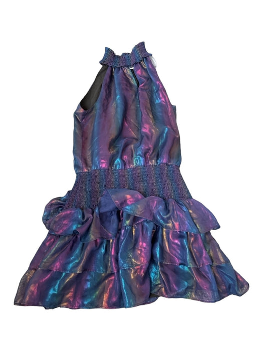 Amanda Uprichard Size XS Rainbow Polyester Sleeveless Shimmer Iridescent Dress Rainbow / XS