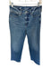 J. Crew Size 26 Med Dark Wash Cotton High Waist Wide Leg Jeans Med Dark Wash / 26