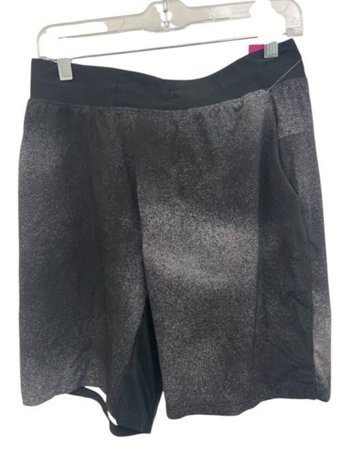 Lululemon Size L Black & White Synthetic Gradient Athletic Men's Shorts Black & White / L