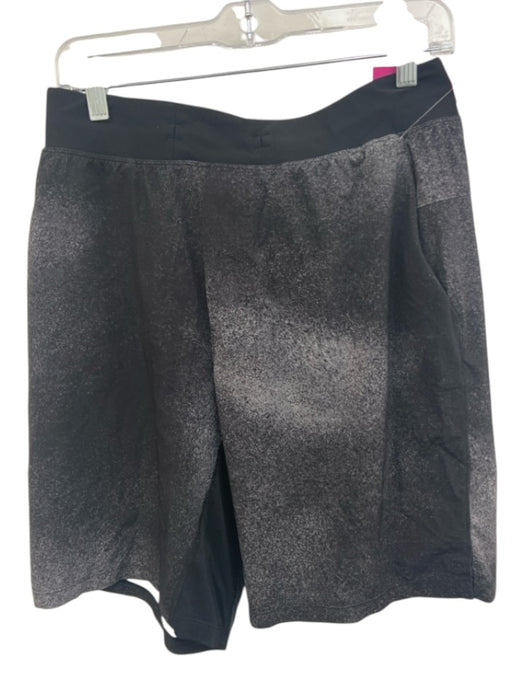 Lululemon Size L Black & White Synthetic Gradient Athletic Men's Shorts Black & White / L
