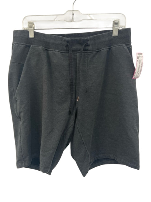 Lululemon Size XL Dark Gray Cotton Blend Solid Sweatshort Athleisure Shorts Dark Gray / XL