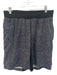 Lululemon Size L Black & White Synthetic Abstract Athleisure Men's Shorts Black & White / L
