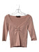 Dolce & Gabbana Size Est M Blush Viscose Scoop Neck 3/4 Sleeve 3 Button Knit Top Blush / Est M