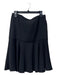 Armani Collezioni Size 6 Black Polyester Back Zip flounce bodice Skirt Black / 6