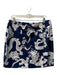 Lilly Pulitzer Size 10 Navy & white Cotton Front Button Wrap Pencil Skirt Navy & white / 10