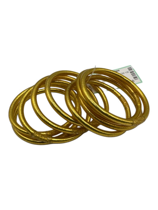 Budha girl Gold Tone Plastic Flexible Set Bracelet Gold Tone