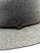 Goorin Bros Taupe Brown Wool Felted Leather Strap Wide Brim Hat Taupe Brown / Medium