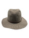 Goorin Bros Taupe Brown Wool Felted Leather Strap Wide Brim Hat Taupe Brown / Medium