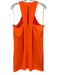 Trina Turk Size 10 Neon Orange Polyester Sleeveless pleat front Back Zip Dress Neon Orange / 10