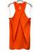 Trina Turk Size 10 Neon Orange Polyester Sleeveless pleat front Back Zip Dress Neon Orange / 10