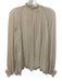 Banana Republic Size M Cream White Rayon Long Balloon Sleeve Tie V Neck Top Cream White / M