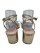 Loeffler Randall Shoe Size 9.5 Gold Leather Upper Metallic Bow Sandals Gold / 9.5
