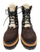 Marc Fisher Shoe Size 9.5 Dark Brown Leather Upper Suede Shearling Detail Boots Dark Brown / 9.5