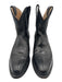 Tecovas Shoe Size 8.5 Black Leather Upper Lizard Embossed Pull Tab Western Boots Black / 8.5