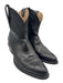 Tecovas Shoe Size 8.5 Black Leather Upper Lizard Embossed Pull Tab Western Boots Black / 8.5