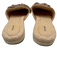 Birdies Shoe Size 9 Beige Manmade Material Imitation Raffia Beads Flat Mules Beige / 9