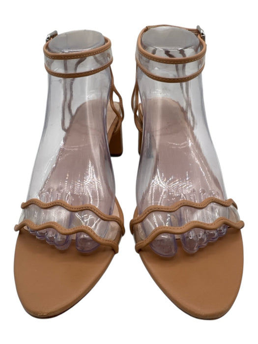 Loeffler Randall Shoe Size 9 Dusty Pink Leather Clear Detail Sandals Dusty Pink / 9