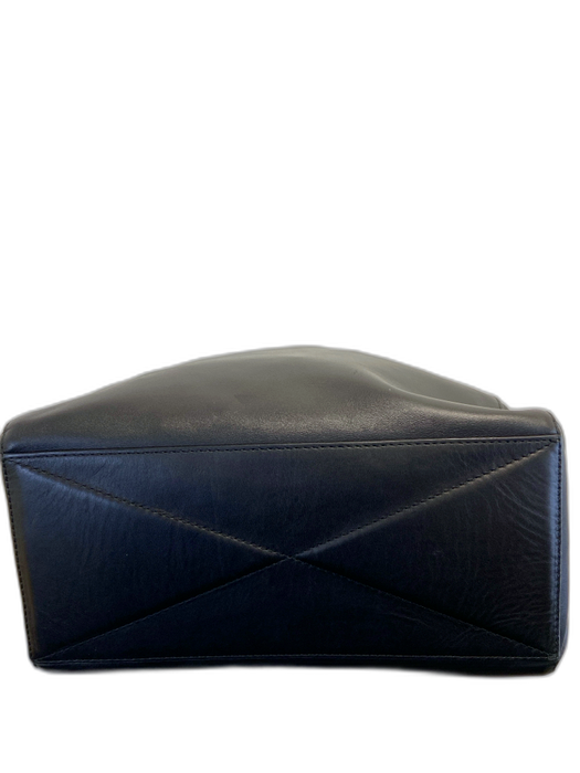 Rag & Bone Black & Brown Leather Open Top Compartments Tote Shoulder Bag Black & Brown / M/L