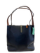 Rag & Bone Black & Brown Leather Open Top Compartments Tote Shoulder Bag Black & Brown / M/L