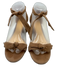 Alexandre Birman Shoe Size 39 Taupe Beige Suede Ankle Tie Bow Detail Sandals Taupe Beige / 39