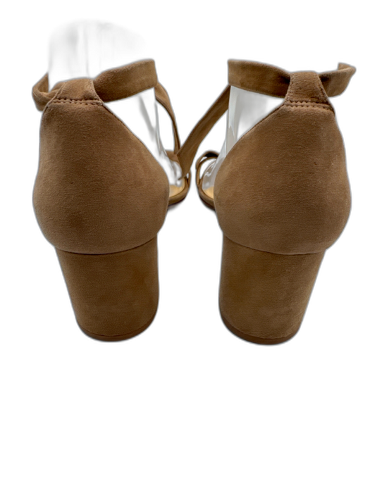 Alexandre Birman Shoe Size 39 Taupe Beige Suede Ankle Tie Bow Detail Sandals Taupe Beige / 39