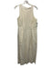 Banana Republic Size 10 Cream White Rayon & Linen Sleeveless Pleated Jumpsuit Cream White / 10