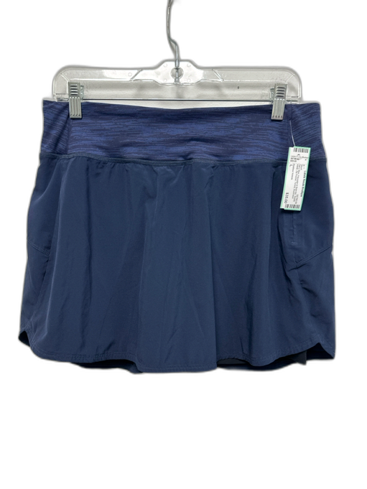 Outdoor Voices Size L Navy Blue Polyester & Spandex Elastic Waist Tennis Skort Navy Blue / L