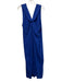 COS Size 10 Dark Blue Cotton Sleeveless V Neck Midi Dress Dark Blue / 10