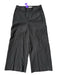 Vince Size 0 Black Wool Blend High Waist Wide Leg Cropped Pants Black / 0