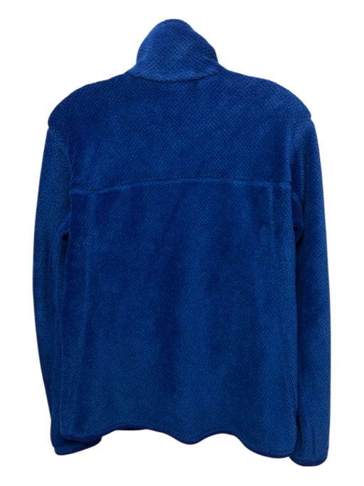 Patagonia Size M Blue Polyester Quarter Button Long Sleeve Sweater Blue / M